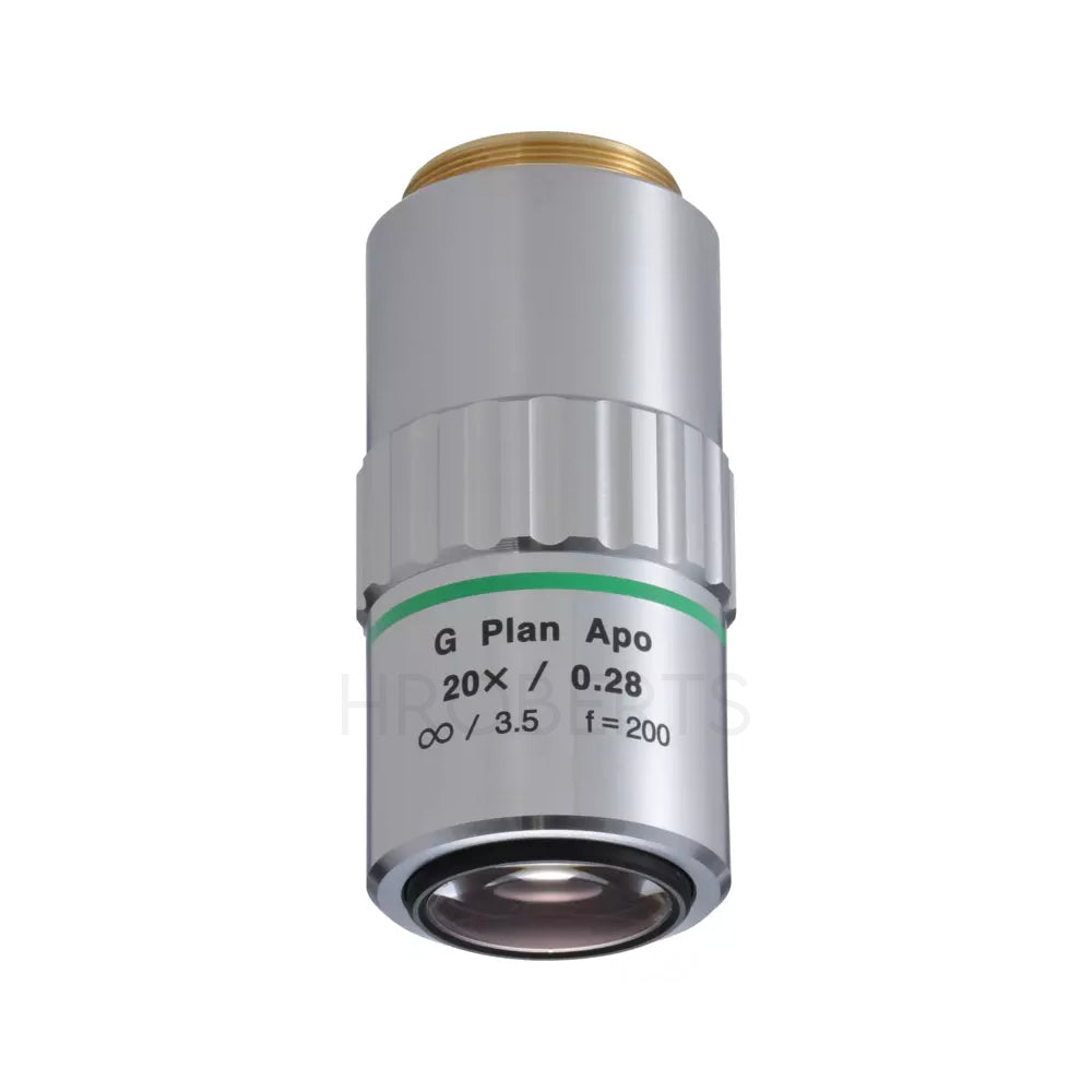 Mitutoyo 378-847 G Plan Apo 20X (t3.5) Objective for bright-field observation in visible range with cover glass compensation