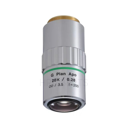 Mitutoyo 378-847 G Plan Apo 20X (t3.5) Objective for bright-field observation in visible range with cover glass compensation