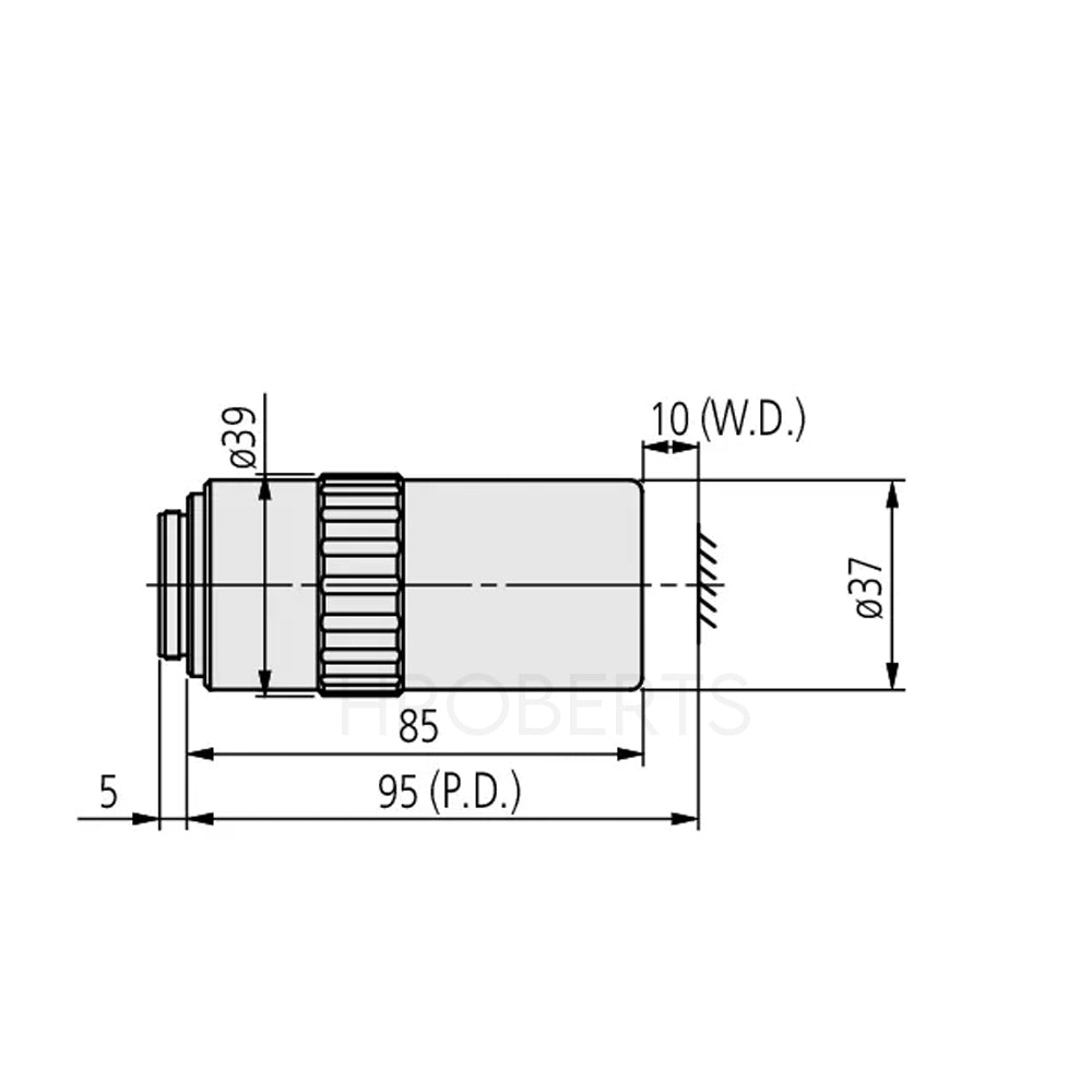 Mitutoyo 378-863-5 M Plan Apo NIR HR 50X High resolution objective for bright-field observation in near-infrared range