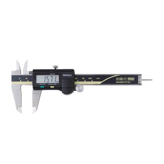 Mitutoyo 500-150-30 Digimatic Digital Caliper (Metric Only), Range 0-100mm, Resolution 0.01mm, Absolute System and SPC Data Output, Round Depth Rod