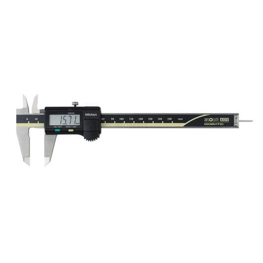 Mitutoyo 500-184-30 Digital Caliper (Metric Only), 0-150mm Range,  Digimatic, Resolution 0.01mm, Absolute System, Round Depth Rod