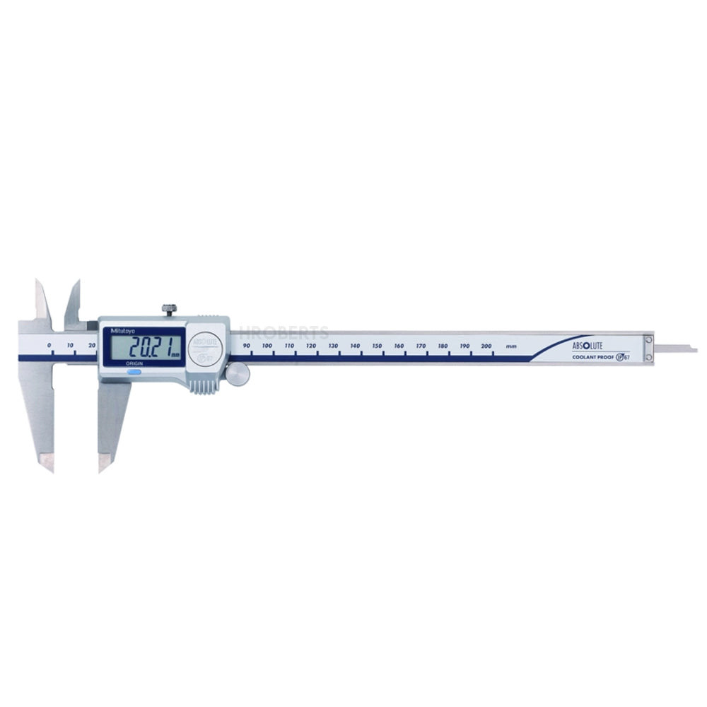 Mitutoyo 500-703-20 Digimatic Digital Coolant Proof Caliper (Metric Only), Range 0-200mm, Resolution 0.01mm, Absolute System, IP67
