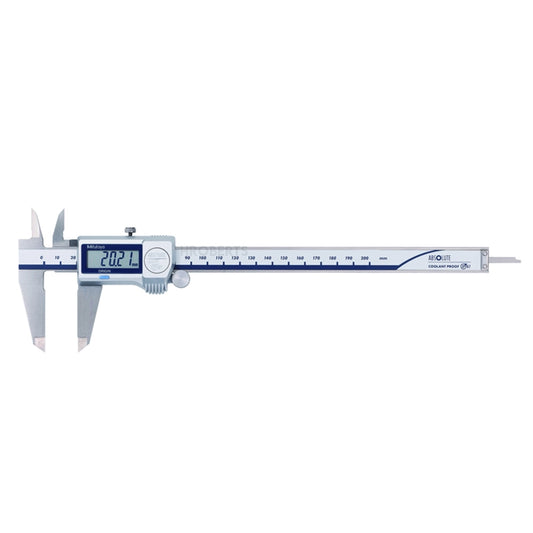 Mitutoyo 500-713-20 Digimatic Digital Coolant Proof Caliper (Metric Only), Range 0-200mm, Resolution 0.01mm, Absolute System, IP67 and SPC Data Output
