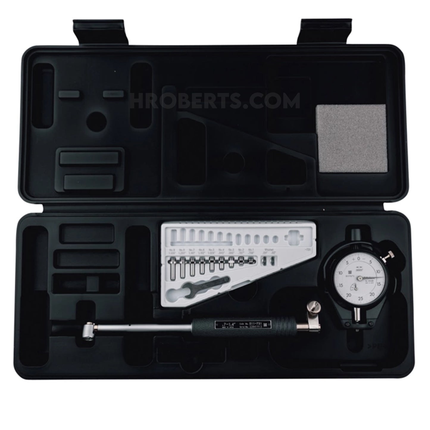 Mitutoyo 511-741-20 Bore Gauge, Range 0.7-1.4", Graduation 0.0005", Probe Depth 4"