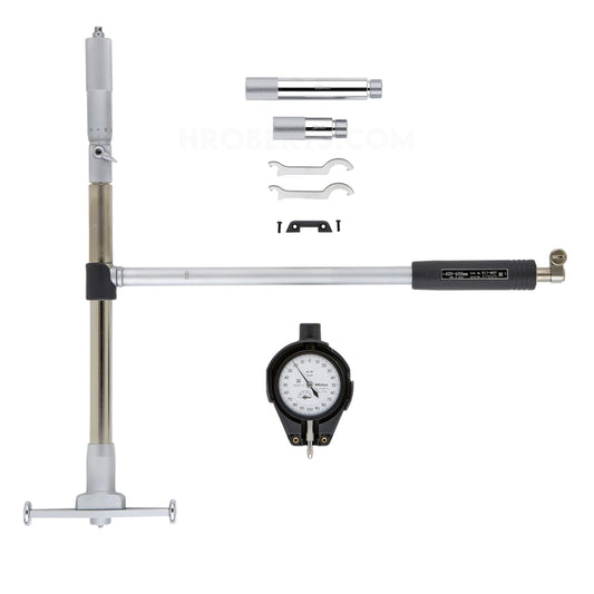 Mitutoyo 511-827-20 Micrometer Head Bore Gauge, Range 400-600mm, Graduation 0.001mm, Probe Depth 250mm