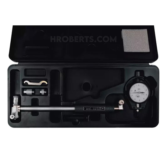 Mitutoyo 511-853-20 Micrometer Head Bore Gauge, Range 2.4-4", Graduation 0.0001", Probe Depth 4"