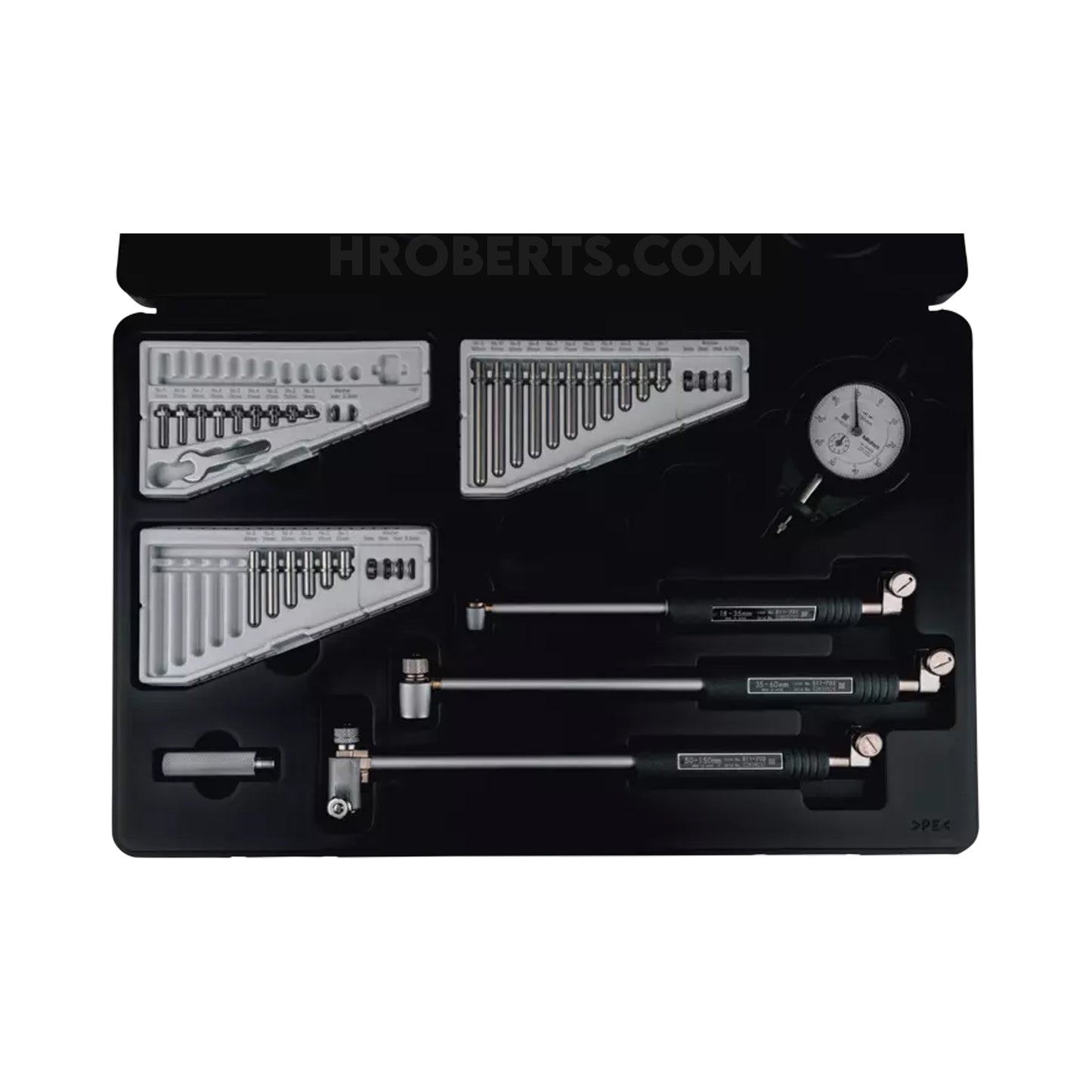 Mitutoyo 511-921-20 Bore Gauge Set Range 18-150mm, Graduation 0.01mm, Probe Depth 100mm / 150mm