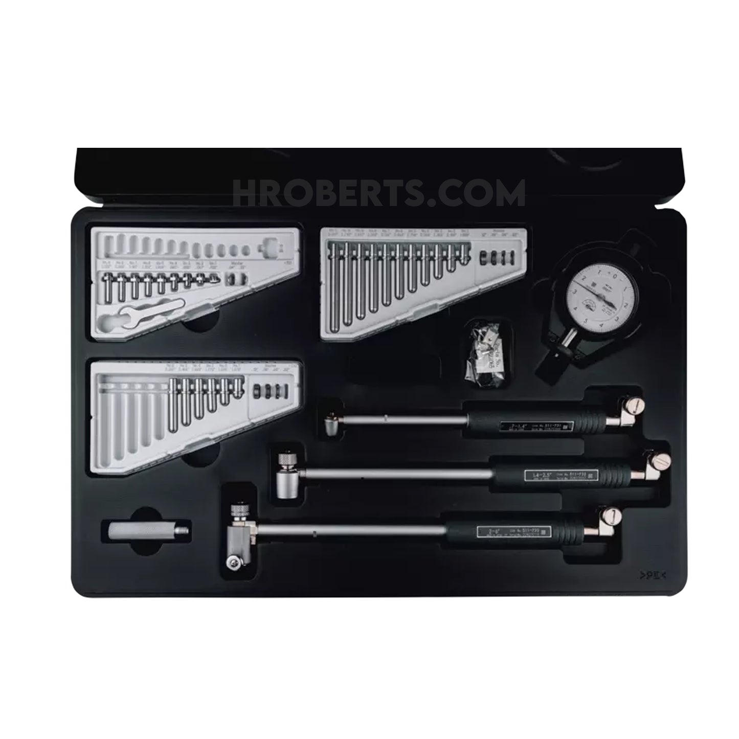 Mitutoyo 511-932-20 Bore Gauge Set Range 0.7-6", Graduation 0.0001", Probe Depth 4" / 6"