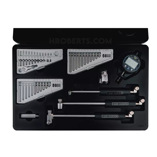 Mitutoyo 511-935-20 Digital Bore Gauge Set Range 0.7-6", Resolution 0.0005" / 0.0001", Probe Depth 4" / 6"