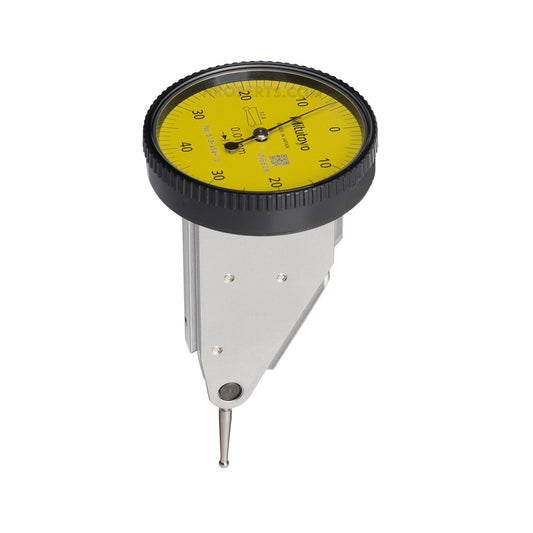 Mitutoyo 513-454T Lever Dial Indicator Vertical Type, Graduation 0.01mm, Range 0.8mm, Scale 0-40-0, Stylus Length 17.4mm, Bezel Diameter 40mm