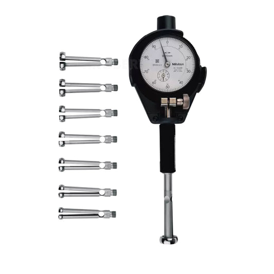 Mitutoyo 526-127-20 Small Hole Bore Gauge, Range 10-18mm, Graduation 0.01mm, Probe Depth 62mm