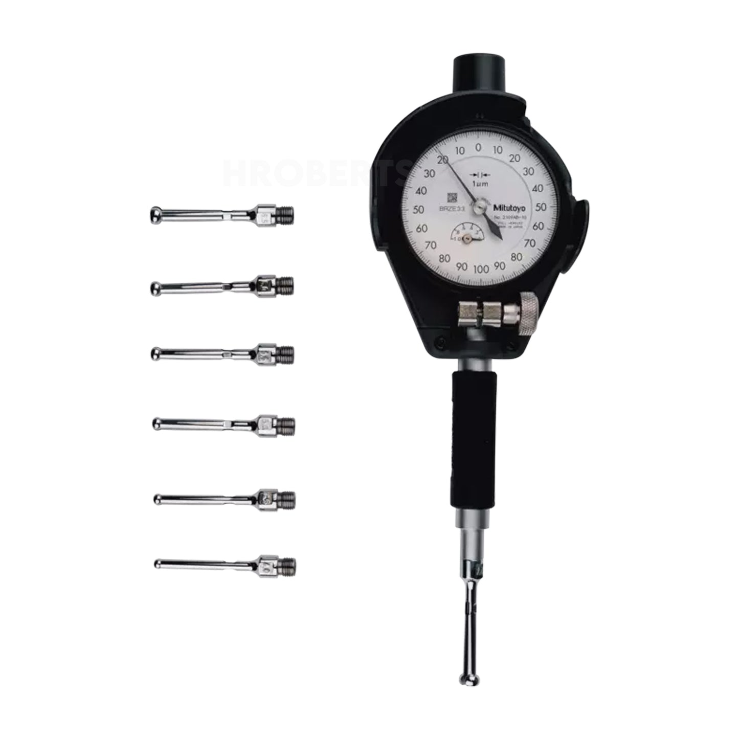 Mitutoyo 526-152-20 Small Hole Bore Gauge, Range 3.70-7.30mm, Graduation 0.001mm, Probe Depth 32mm