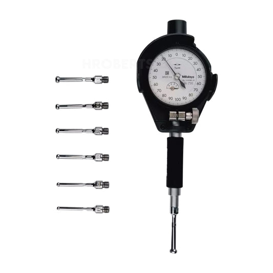 Mitutoyo 526-152-20 Small Hole Bore Gauge, Range 3.70-7.30mm, Graduation 0.001mm, Probe Depth 32mm