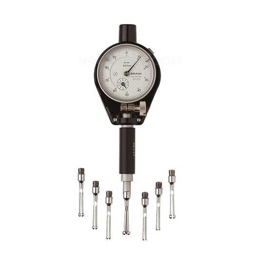 Mitutoyo 526-156-20 Small Hole Bore Gauge, Range 0.145-0.29", Graduation 0.0001", Probe Depth 1.25"