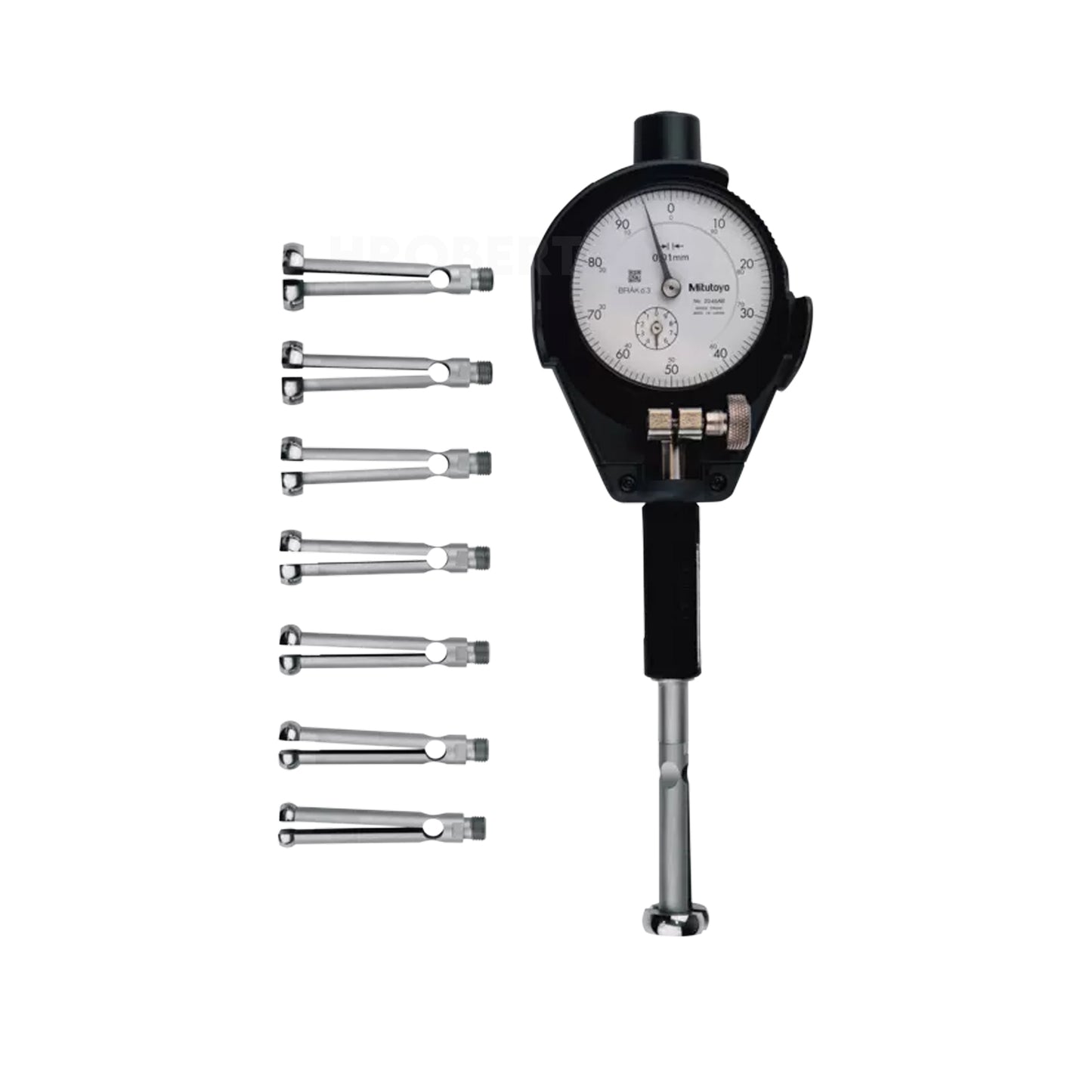 Mitutoyo 526-163-1 Small Hole Bore Gauge, Range 1.50-4.00mm, Graduation 0.01mm, Probe Depth 17.5 / 22.5mm