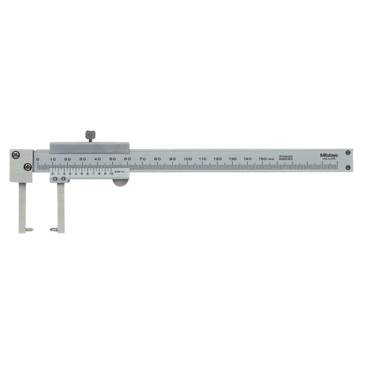 Mitutoyo 536-152 Vernier Caliper Neck Jaw Type, Range 0-150mm, Graduation 0.05mm