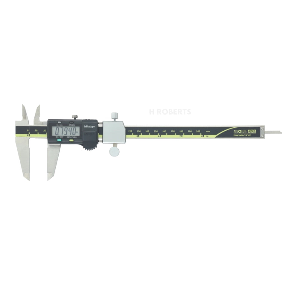 Mitutoyo 573-282-30 Digimatic Digital Caliper Low Force, Range 0-180mm / 0-8", Resolution 0.01mm / 0.0005", Absolute System and SPC Data Output