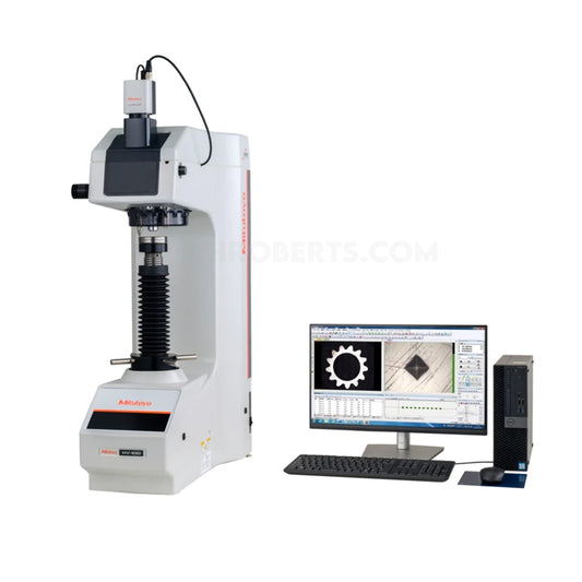 Mitutoyo 810-448-11 HV-120 Semi Automatic Bench Top Vickers hardness testing machine