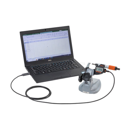 Mitutoyo 06AGQ001A USB Input Tool Direct Cable with Data Pushbutton e.g. for QuantMike Micrometer, Length 2 Meter