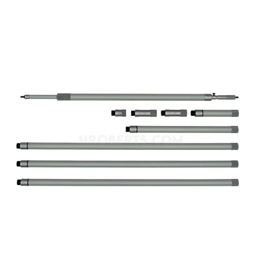 Mitutoyo 140-160 Long Range Extension Tube Inside Micrometer, Range 1000-5000mm, Graduation 0.01mm