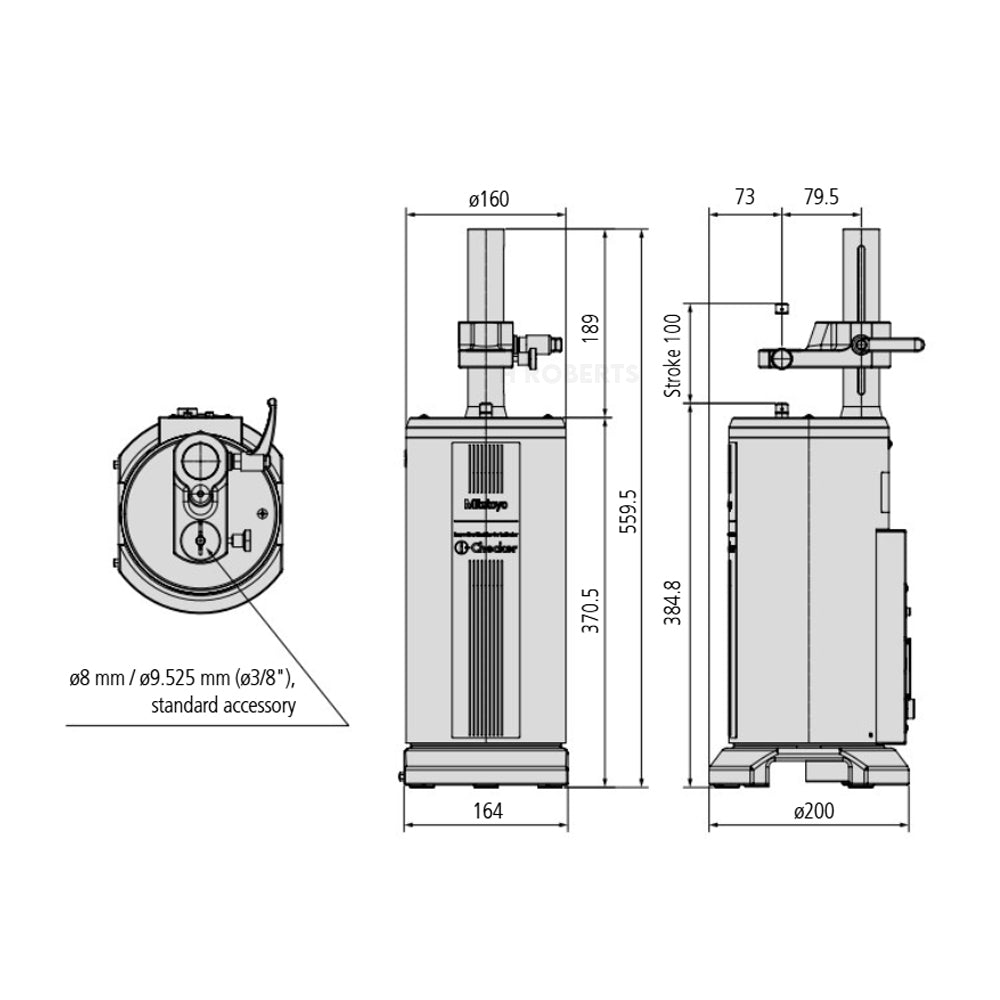 Mitutoyo 170-403 IC2000 I-Checker with 3/8" Diameter Bush