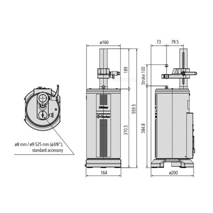 Mitutoyo 170-403 IC2000 I-Checker with 3/8" Diameter Bush