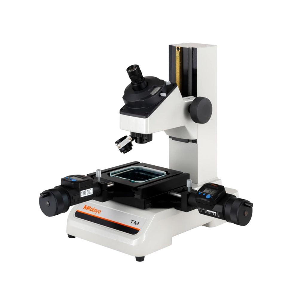 Mitutoyo 176-818E TM-505B Toolmaker Microscope, XY Stage Travel Range 50 x 50 mm, XY Stage Size 152 x 152mm