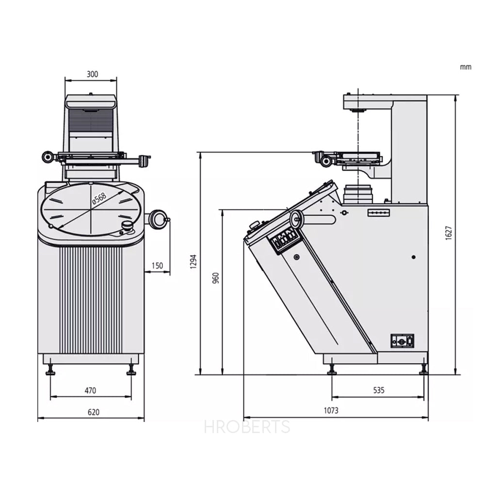 Mitutoyo 304-919-12 PV-5110 Measuring Projector XY Stage Travel Range 200 x 100mm