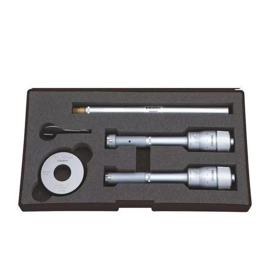 Mitutoyo 368-991 Holtest Bore Micrometer Set, 3-Point Contact, Range 12-20mm, Graduation 0.005mm, Supplied with Setting Ring