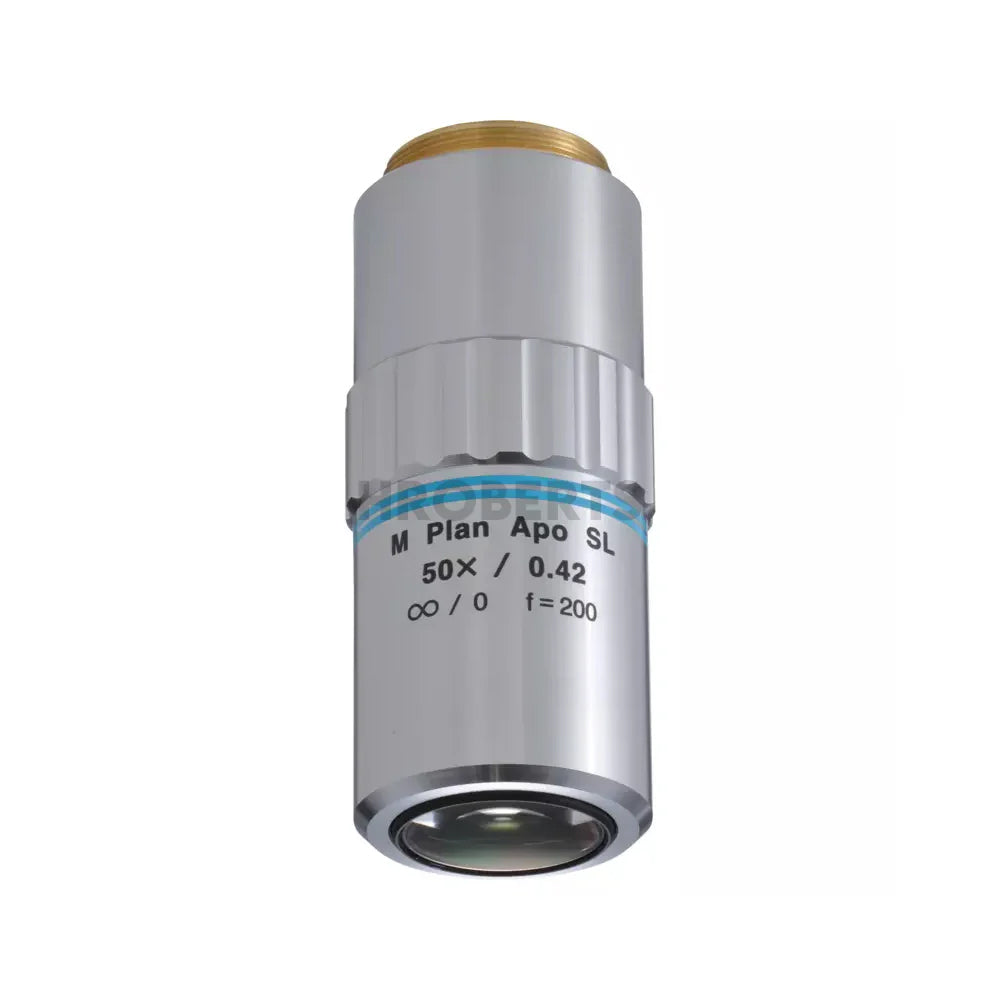 Mitutoyo 378-811-15 M Plan Apo SL 50X Objectives for bright-field observation in visible range, SL Super Long working distance