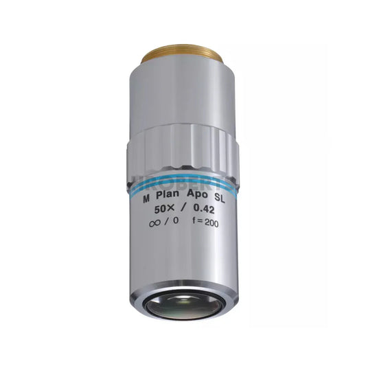Mitutoyo 378-811-15 M Plan Apo SL 50X Objectives for bright-field observation in visible range, SL Super Long working distance