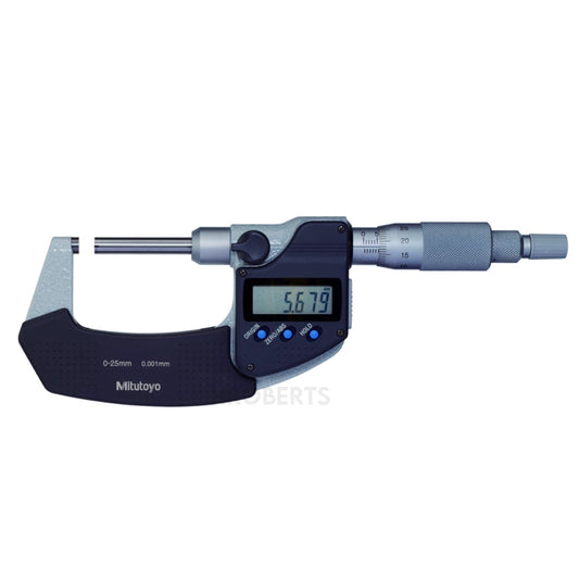 Mitutoyo 406-250-30 Digimatic Digital Non-Rotating Splindle Micrometer (Metric Only), Range  0-25mm, Resolution 0.001mm with SPC Data Output