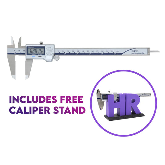 Mitutoyo 500-753-20 Digimatic Digital Coolant Proof Caliper, Range 0-200mm / 0-8", Resolution 0.01mm / 0.0005", Absolute System, IP67