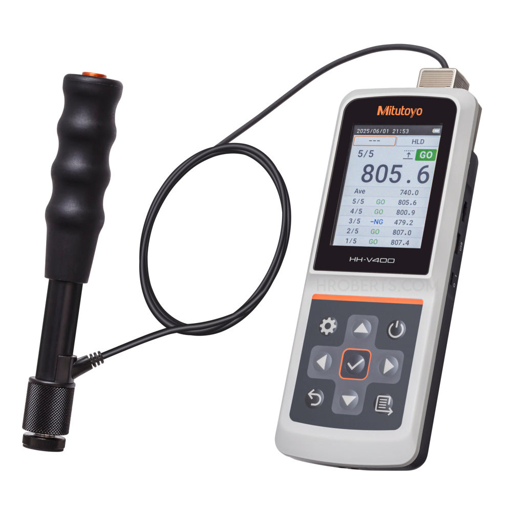 Mitutoyo 810-306 HH-V400 Impact Type Leeb Hardness Tester, Model Hardmatic HH-V400 (Leeb)