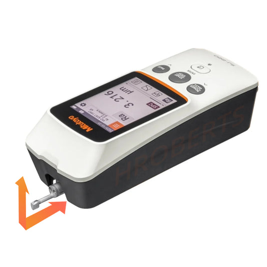 Mitutoyo 178-744-13 SJ-220R Portable Surface Roughness Tester, Retractable Drive Unit, Stylus Tip Angle 90°, Radius 5μm, Imperial / Metric, Measuring Range 17.5mm, Resolution 0.001µm