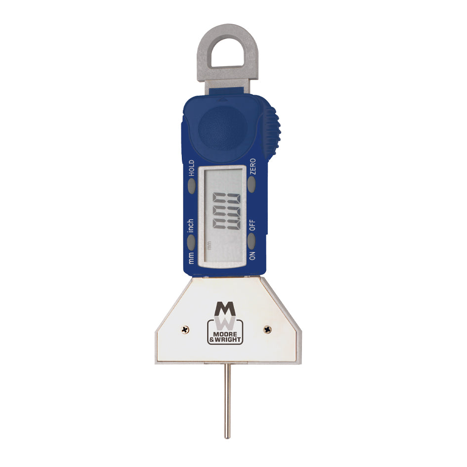 Moore & Wright MW176-01DTG Digital Tyre Profile Depth Gauge, Range 0-25mm / 0-1", Resolution 0.01mm / 0.0005"