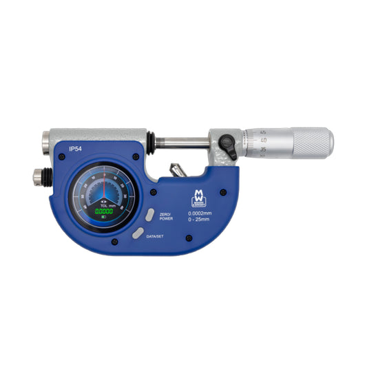 Moore & Wright MW202-01DSBT Digital Snap Gauge, Range 0-25mm