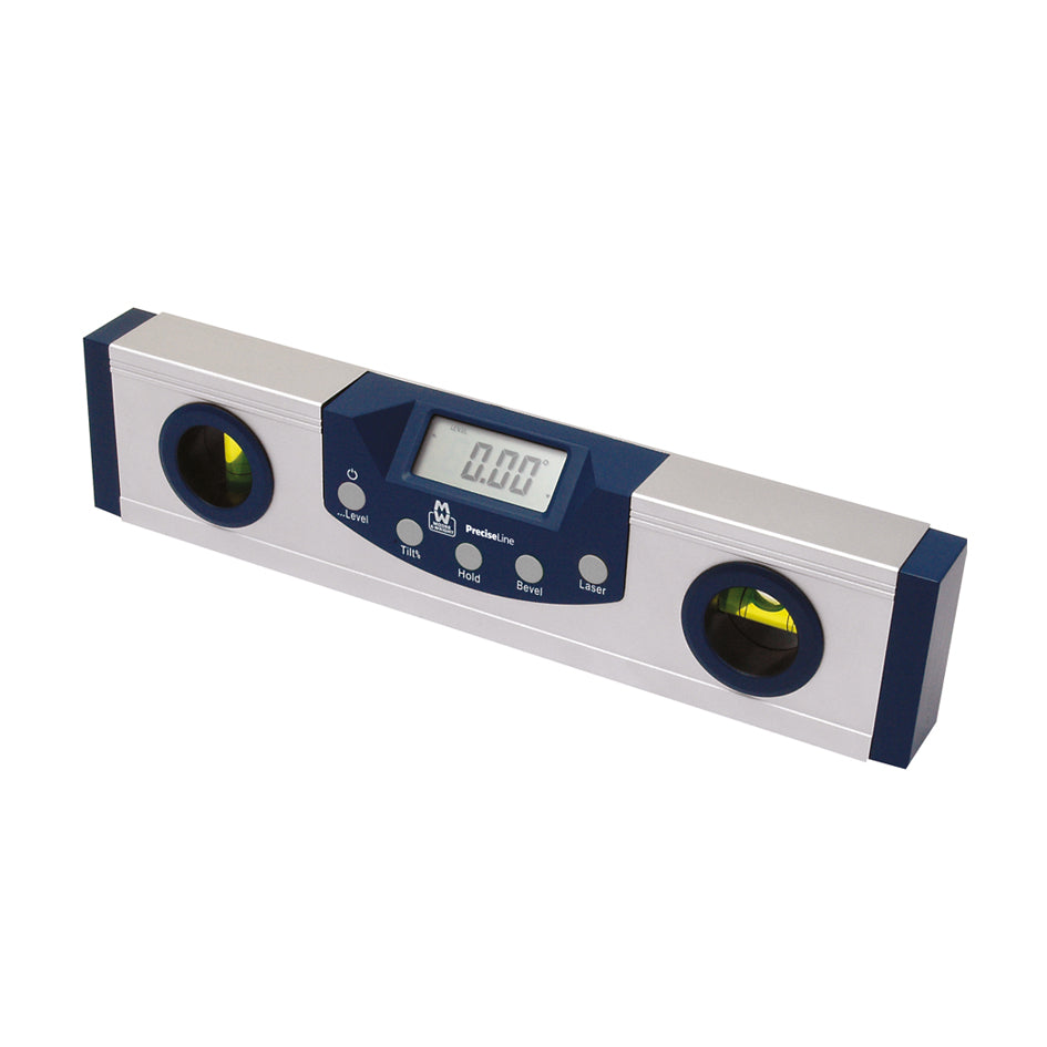 Moore & Wright MW580-01 Digital Horizontal Spirit Level, Length of Base 150mm, Resolution 0.05 Degrees
