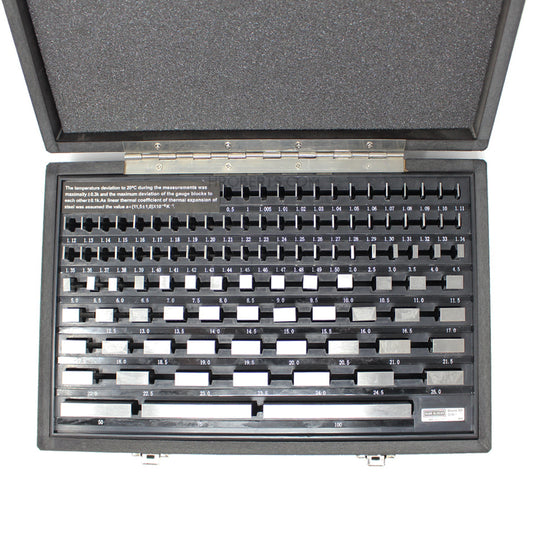 Moore & Wright MW700-03 Gauge Block Set, Metric M103, Grade 2, Steel