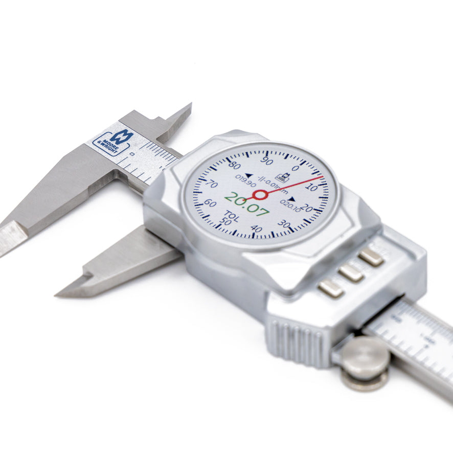 Moore & Wright MW148-15D Digital Digital Caliper, Range 0-150mm / 0-6", Resolution 0.01mm / 0.0005"