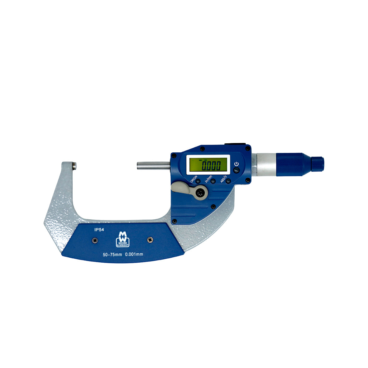 Moore & Wright MW201-03DAB Digital Micrometer, Range 50-75mm / 2-3", Resolution 0.001mm / 0.00005"