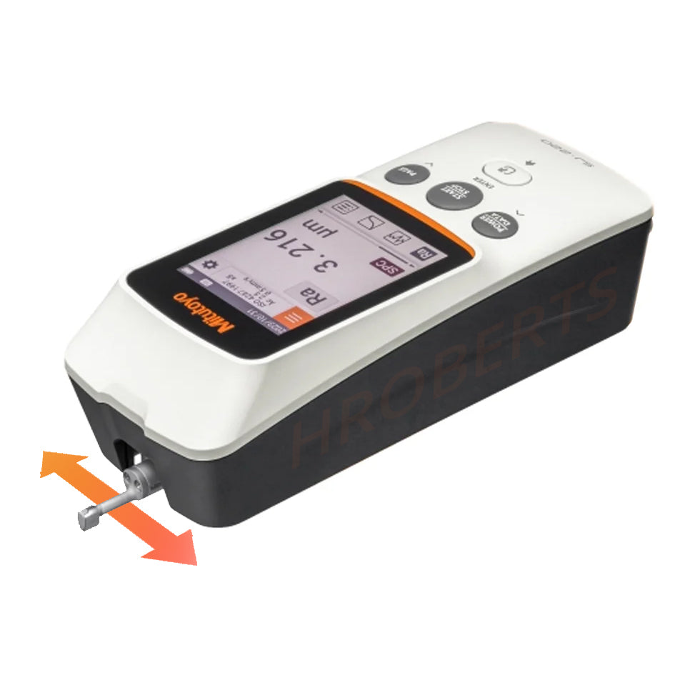 Mitutoyo 178-745-13 SJ-220S Portable Surface Roughness Tester, Transverse Drive, Stylus Tip Angle 60°, Radius 2μm, Imperial / Metric, Measuring Range 5.6mm, Resolution 0.001µm