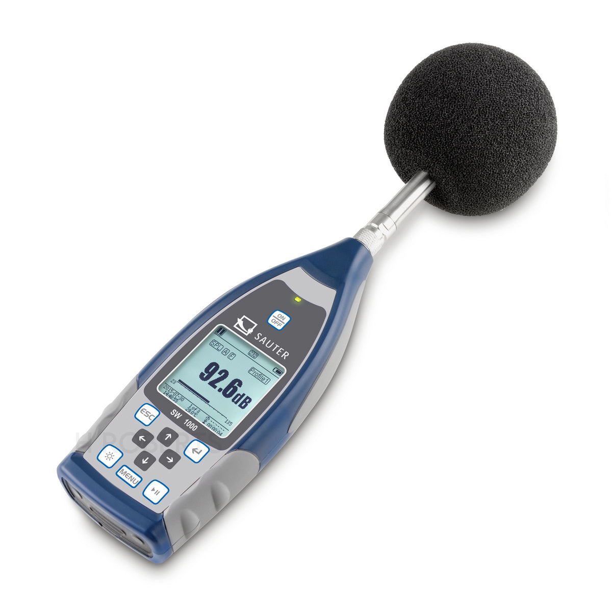 Sauter SW 2000 Sound level meters, 25 dB – 136 dB, 0,1 dB, First-class professional Class I, Class II sound level meter
