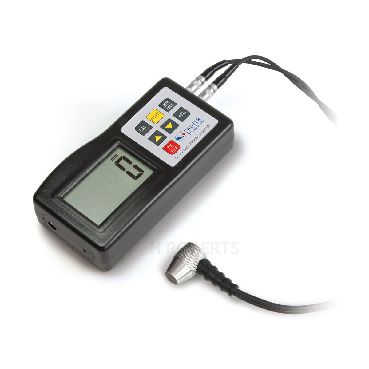 Sauter TD 225-0.1US Ultrasonic Thickness Gauges, Range Pluse Echo 1.2 mm–225 mm, Compact pocket-sized material thickness gauge