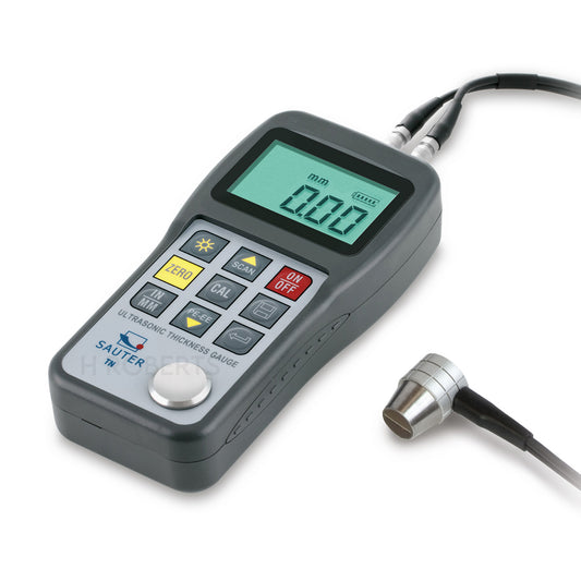 Sauter TN 80-0.01US Ultrasonic Thickness Gauges, Max 80mm MIN 0.75mm, Res 0.01mm, Portable measuring device for ultrasonic material thickness testing