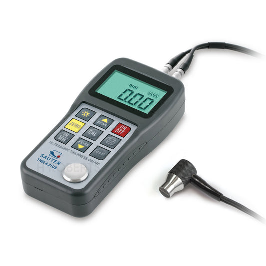 Sauter TN GOLD 80 Ultrasonic Thickness Gauges, Material thickness pulse-echo, Max 80mm, Min 0.75mm, Res 0.01mm, Ultrasonic measuring instrument for checking the authenticity of gold bars and coins