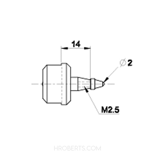 Sylvac 30-811-2305 Support with int. thread M 2.5