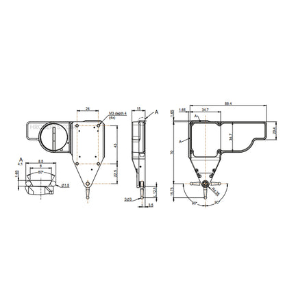 Sylvac 30-801-3006 Lever probe S_Probe LPD Smart, Resolution 0.01µm, Bluetooth® wireless technology