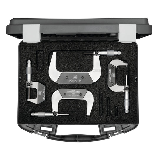 Tesa 00110113 Isomaster Micrometer Set, Range 0-100mm, Graduation 0.01mm