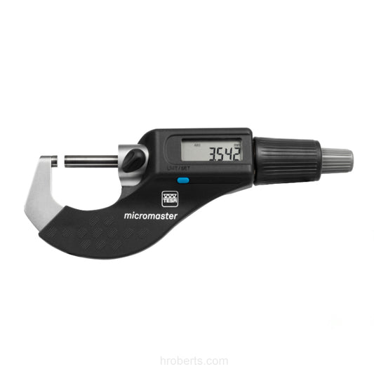 Tesa 06030010 Micromaster Digital Micrometer, Range 0-30mm / 0-1.2", Resolution 0.001mm / 0.00005"